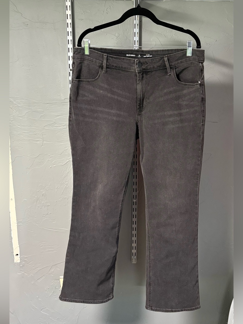 Old Navy Women's Boot-Cut Jeans in Charcoal Gray